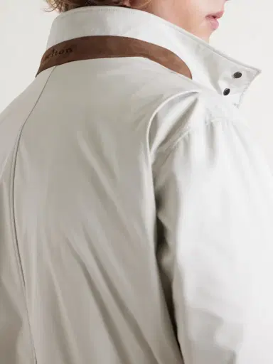 Kiton Suede-Trimmed Shell Field Jacket - Men | Thumbnail 4
