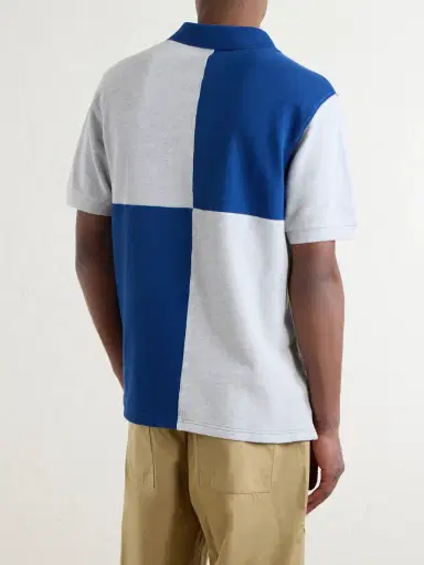 Aimé Leon Dore Logo-Embroidered Colour-Block Cotton-Piqué Polo Shirt - Men | Thumbnail 4