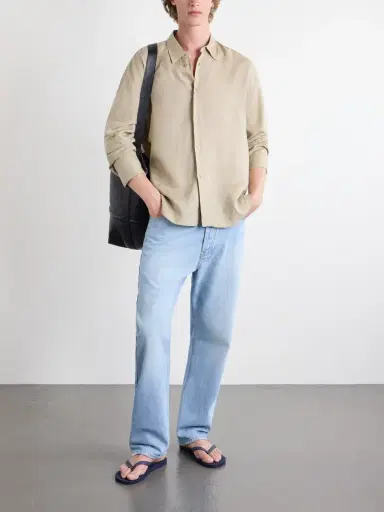 Studio Nicholson Rafe Linen Shirt - Men | Thumbnail 2 Studio Nicholson Rafe Linen Shirt - Men | Thumbnail 2