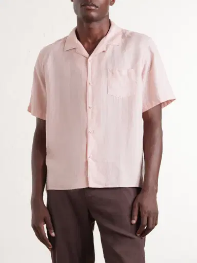 Onia Convertible-Collar Linen and Lyocell-Blend Shirt - Men | Thumbnail 3 Onia Convertible-Collar Linen and Lyocell-Blend Shirt - Men | Thumbnail 3