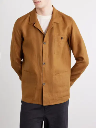 Anderson & Sheppard Linen Jacket - Men | Thumbnail 3 Anderson & Sheppard Linen Jacket - Men | Thumbnail 3