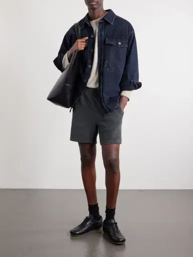 Remi Relief Straight-Leg Cotton-Jersey Shorts - Men | Thumbnail 2
