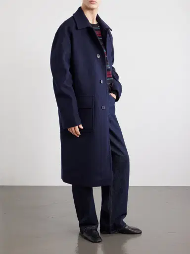Dries Van Noten Oversized Wool-Blend Coat - Men | Thumbnail 2