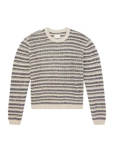 Aimé Leon Dore Striped Open-Knit Cotton-Blend Sweater - Men | Thumbnail 1 Aimé Leon Dore Striped Open-Knit Cotton-Blend Sweater - Men | Thumbnail 1