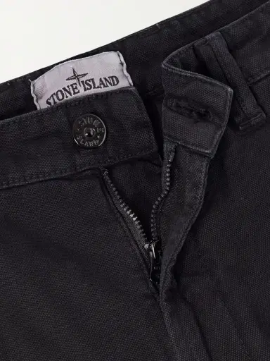 Stone Island Logo-Appliquéd Straight-Leg Cotton-Canvas Trousers - Men | Thumbnail 6 Stone Island Logo-Appliquéd Straight-Leg Cotton-Canvas Trousers - Men | Thumbnail 6