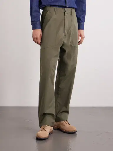 Monitaly Fatigue Wide-Leg Cotton Trousers - Men | Thumbnail 3 Monitaly Fatigue Wide-Leg Cotton Trousers - Men | Thumbnail 3