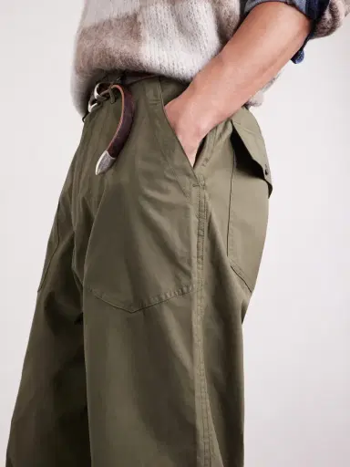Monitaly Fatigue Wide-Leg Cotton Trousers - Men | Thumbnail 5 Monitaly Fatigue Wide-Leg Cotton Trousers - Men | Thumbnail 5