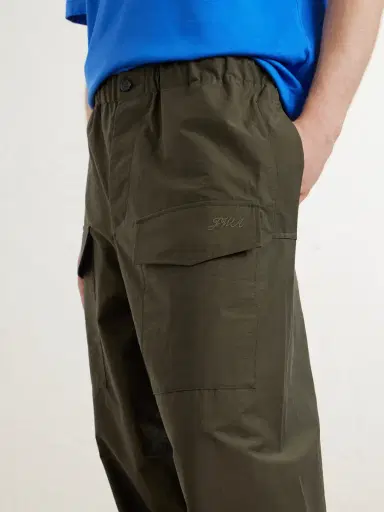 JW Anderson Wide-Leg Cotton-Blend Canvas Parachute Trousers - Men | Thumbnail 5
