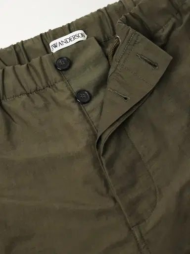 JW Anderson Wide-Leg Cotton-Blend Canvas Parachute Trousers - Men | Thumbnail 6