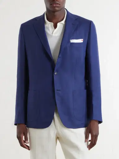 Kiton Linen Blazer - Men | Thumbnail 3 Kiton Linen Blazer - Men | Thumbnail 3
