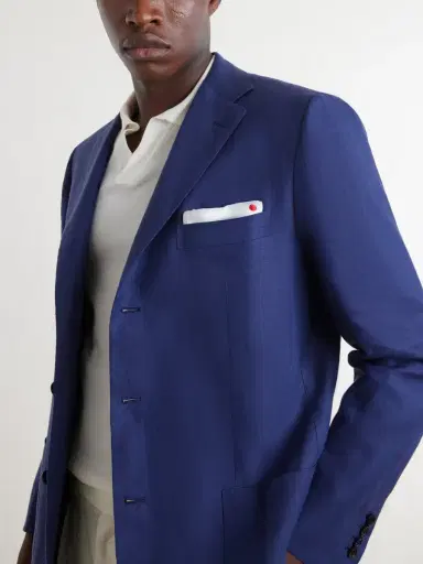 Kiton Linen Blazer - Men | Thumbnail 5 Kiton Linen Blazer - Men | Thumbnail 5