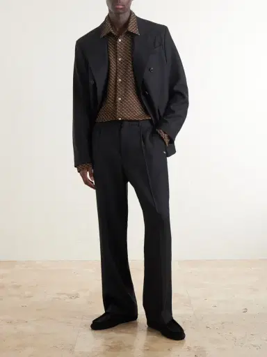 Wales Bonner Doshi Button-Down Jacquard-Knit Shirt - Men | Thumbnail 2 Wales Bonner Doshi Button-Down Jacquard-Knit Shirt - Men | Thumbnail 2