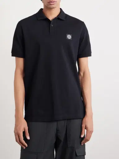 Stone Island Stretch Cotton-Blend Piqué Polo Shirt - Men | Thumbnail 3 Stone Island Stretch Cotton-Blend Piqué Polo Shirt - Men | Thumbnail 3