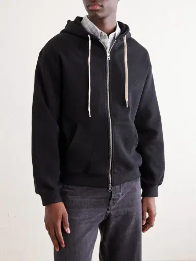 FrizmWORKS Waffle-Knit Cotton Zip-Up Hoodie - Men | Thumbnail 3 FrizmWORKS Waffle-Knit Cotton Zip-Up Hoodie - Men | Thumbnail 3