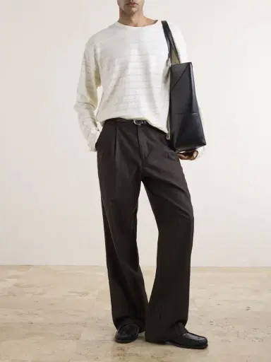mfpen Striped Organic Cotton Sweater - Men | Thumbnail 2 mfpen Striped Organic Cotton Sweater - Men | Thumbnail 2