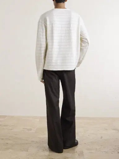mfpen Striped Organic Cotton Sweater - Men | Thumbnail 4 mfpen Striped Organic Cotton Sweater - Men | Thumbnail 4