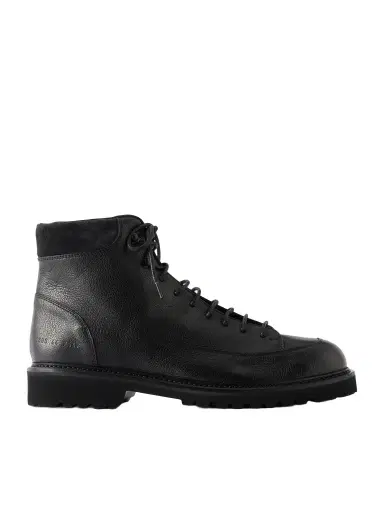 Common Projects Hiker Suede-Trimmed Full-Grain Leather Hiking Boots - Men | Thumbnail 1 Common Projects Hiker Suede-Trimmed Full-Grain Leather Hiking Boots - Men | Thumbnail 1