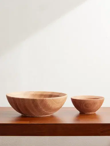 The Conran Shop Istria Set of Two Oak Snack Bowls - Men | Thumbnail 1