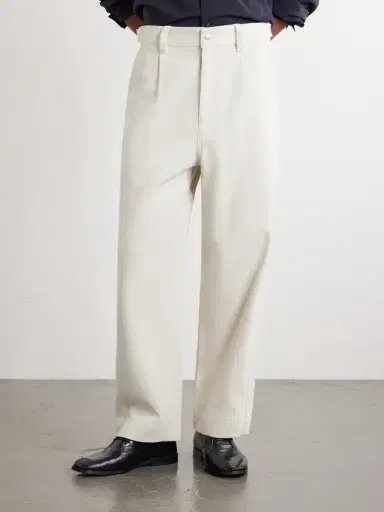 ATON Wide-Leg Pleated Cotton-Twill Trousers - Men | Thumbnail 3 ATON Wide-Leg Pleated Cotton-Twill Trousers - Men | Thumbnail 3