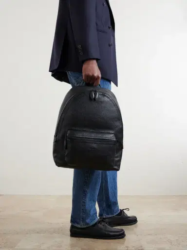 Berluti Time Off Full-Grained Leather Backpack - Men | Thumbnail 2