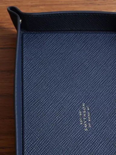 Smythson Panama Cross-Grain Leather Trinket Tray - Men | Thumbnail 3 Smythson Panama Cross-Grain Leather Trinket Tray - Men | Thumbnail 3