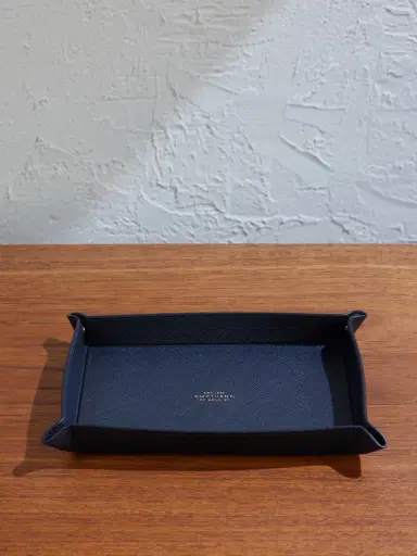 Smythson Panama Cross-Grain Leather Trinket Tray - Men | Thumbnail 1 Smythson Panama Cross-Grain Leather Trinket Tray - Men | Thumbnail 1