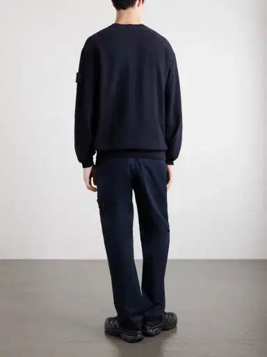 Stone Island STONE ISLAND GHOST Logo-Appliquéd Stretch Cotton-Jersey Sweatshirt - Men | Thumbnail 4 Stone Island STONE ISLAND GHOST Logo-Appliquéd Stretch Cotton-Jersey Sweatshirt - Men | Thumbnail 4
