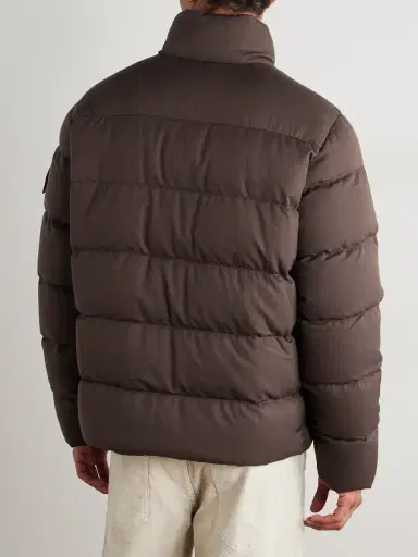 Stone Island STONE ISLAND GHOST Garment-Dyed Quilted Virgin Wool-Twill Down Jacket - Men | Thumbnail 4 Stone Island STONE ISLAND GHOST Garment-Dyed Quilted Virgin Wool-Twill Down Jacket - Men | Thumbnail 4