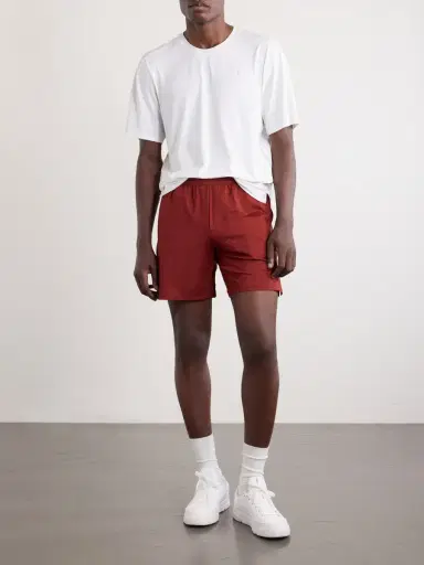 lululemon Straight-Leg Mesh-Trimmed Recycled-Jersey Tennis Shorts - Men | Thumbnail 2 lululemon Straight-Leg Mesh-Trimmed Recycled-Jersey Tennis Shorts - Men | Thumbnail 2