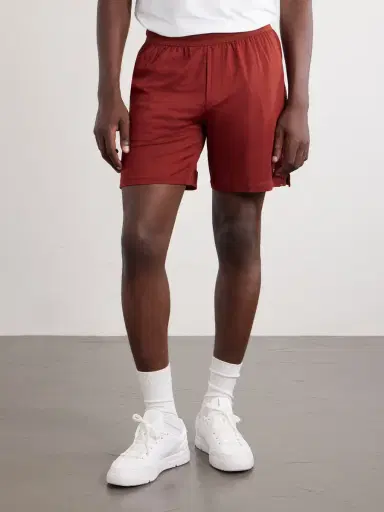 lululemon Straight-Leg Mesh-Trimmed Recycled-Jersey Tennis Shorts - Men | Thumbnail 3 lululemon Straight-Leg Mesh-Trimmed Recycled-Jersey Tennis Shorts - Men | Thumbnail 3