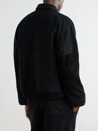 ADON Suede-Trimmed Cotton-Moleskin Bomber Jacket - Men | Thumbnail 4 ADON Suede-Trimmed Cotton-Moleskin Bomber Jacket - Men | Thumbnail 4