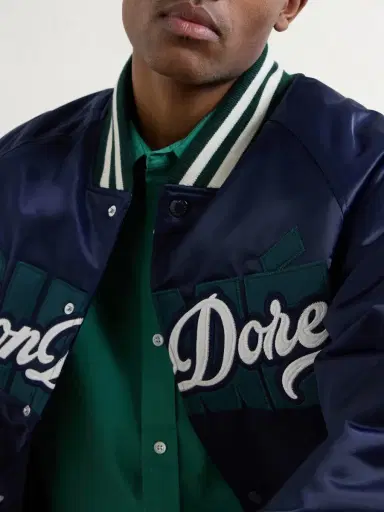 Aimé Leon Dore Logo-Embroidered Satin Varsity Jacket - Men | Thumbnail 5 Aimé Leon Dore Logo-Embroidered Satin Varsity Jacket - Men | Thumbnail 5