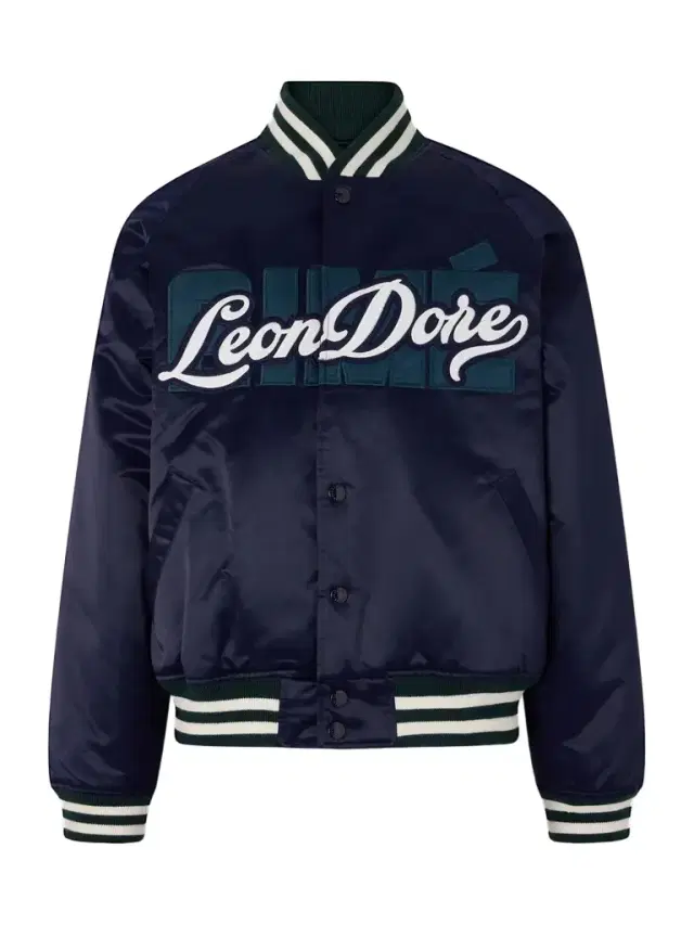 Aimé Leon Dore Logo-Embroidered Satin Varsity Jacket - Men