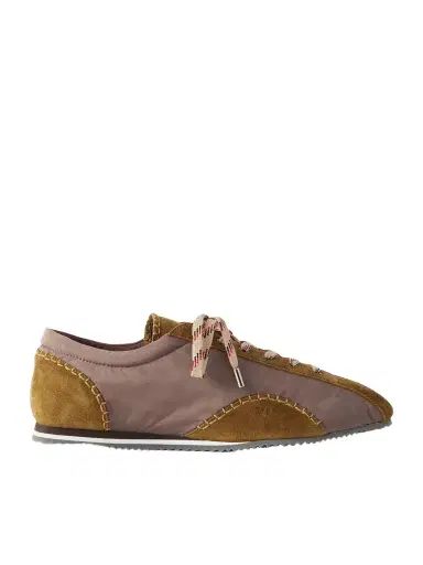 Wales Bonner Paris Trainer Shell Suede-Trimmed Sneakers - Men | Thumbnail 1