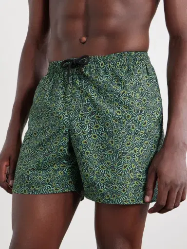 Dries Van Noten Phibbs Straight-Leg Mid-Length Printed Swim Shorts - Men | Thumbnail 2