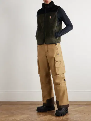 Moncler Grenoble Logo-Appliquéd Two-Tone Polartec® High Loft Gilet - Men | Thumbnail 2