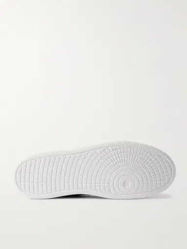 Moncler Monaco M Striped Leather Sneakers - Men | Thumbnail 3