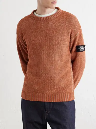 Stone Island Cotton-Chenille Mock-Neck Sweater - Men | Thumbnail 3