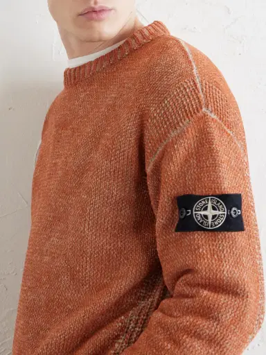 Stone Island Cotton-Chenille Mock-Neck Sweater - Men | Thumbnail 5
