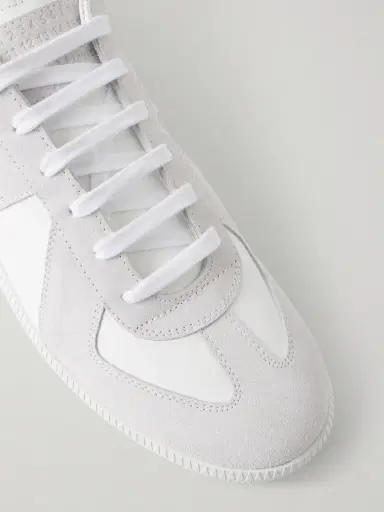 Maison Margiela Replica Leather and Suede Sneakers - Men | Thumbnail 6
