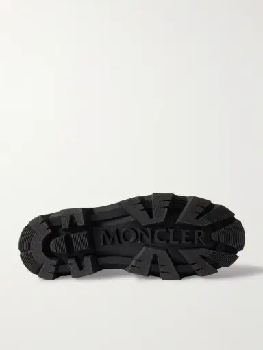 Moncler Peak Rubber-Trimmed Leather Hiking Boots - Men | Thumbnail 3