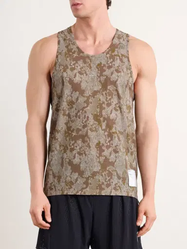 Satisfy Embellished Logo-Appliquéd Space-O™ Mesh Tank Top - Men | Thumbnail 3