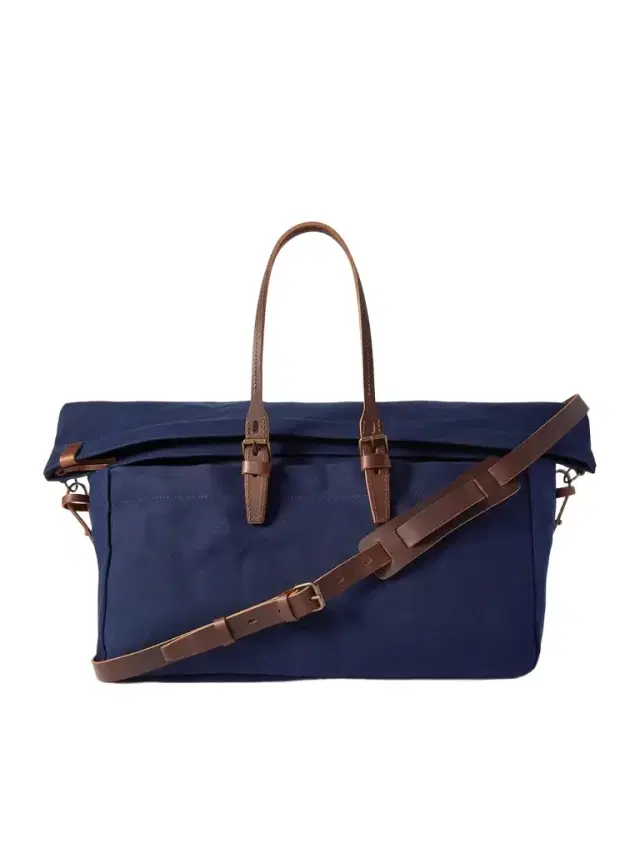 Bleu de Chauffe Cabine Leather-Trimmed Cotton-Canvas Holdall - Men