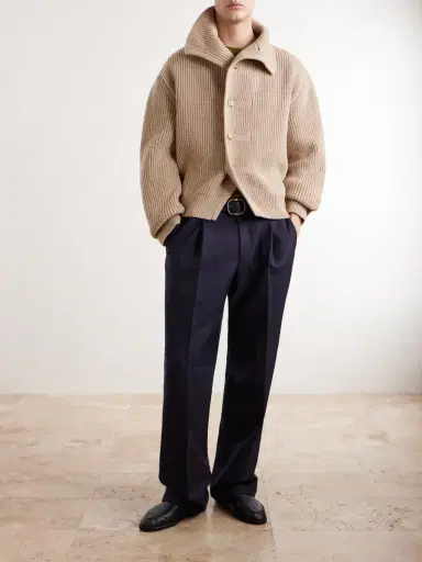 Dries Van Noten Ribbed Wool Cardigan - Men | Thumbnail 2