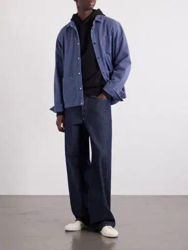 Stone Island Logo-Appliquéd Garment-Dyed Cotton-Fleece Hoodie - Men | Thumbnail 2 Stone Island Logo-Appliquéd Garment-Dyed Cotton-Fleece Hoodie - Men | Thumbnail 2