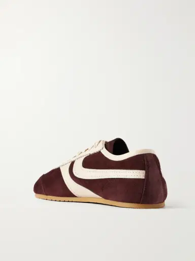 Dries Van Noten Leather-Trimmed Suede Sneakers - Men | Thumbnail 4