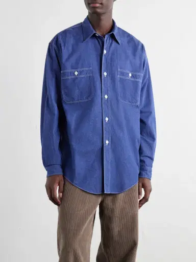 Kaptain Sunshine Work Suvin Cotton and Hemp-Blend Shirt - Men | Thumbnail 3 Kaptain Sunshine Work Suvin Cotton and Hemp-Blend Shirt - Men | Thumbnail 3