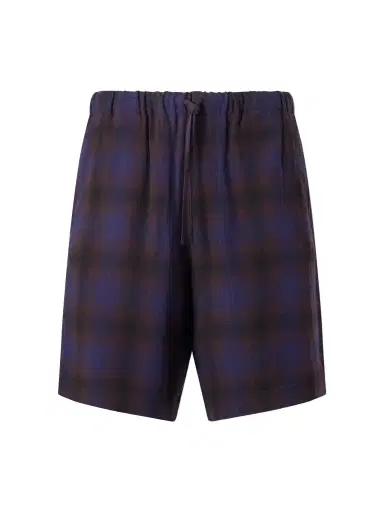 Dries Van Noten Wide-Leg Checked Twill Shorts - Men | Thumbnail 1