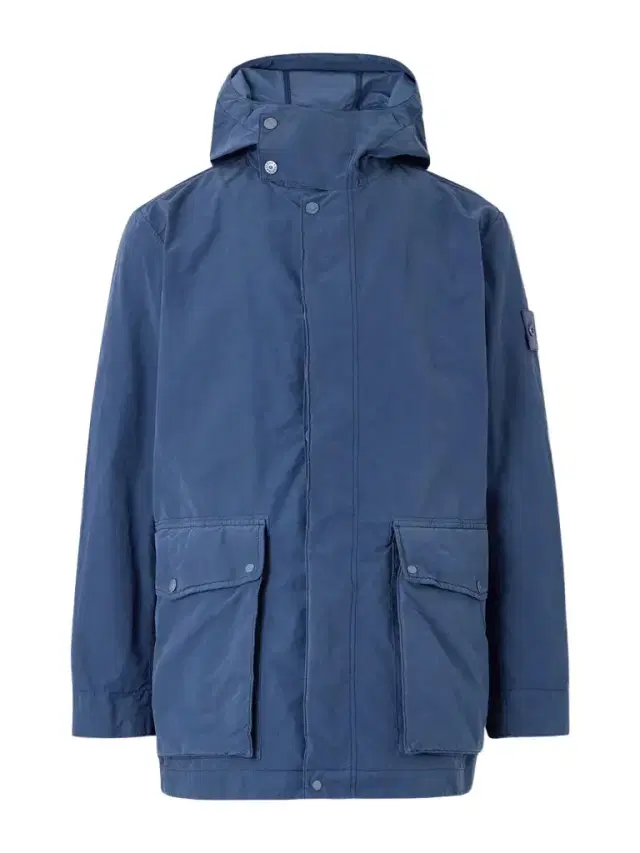 STONE ISLAND GHOST David Garment-Dyed Canvas Hooded Parka - Men STONE ISLAND GHOST David Garment-Dyed Canvas Hooded Parka - Men