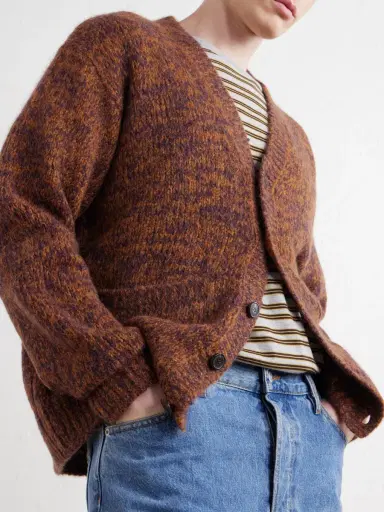 Dries Van Noten Mounia Alpaca-Blend Cardigan - Men | Thumbnail 5